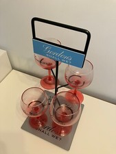 Rare Stunning Party Piece Gordons Gin Tree Plus 4 X Pink Gordan’s Gin Glasses