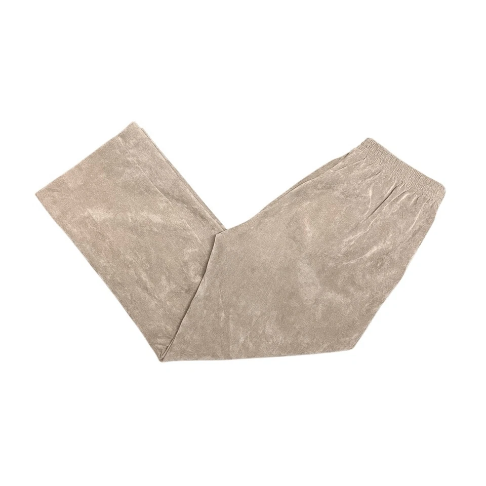 Pantalones rectos Alfred Dunner caqui tostado pana talla 12 pequeños tiro alto Foto 2 de 4