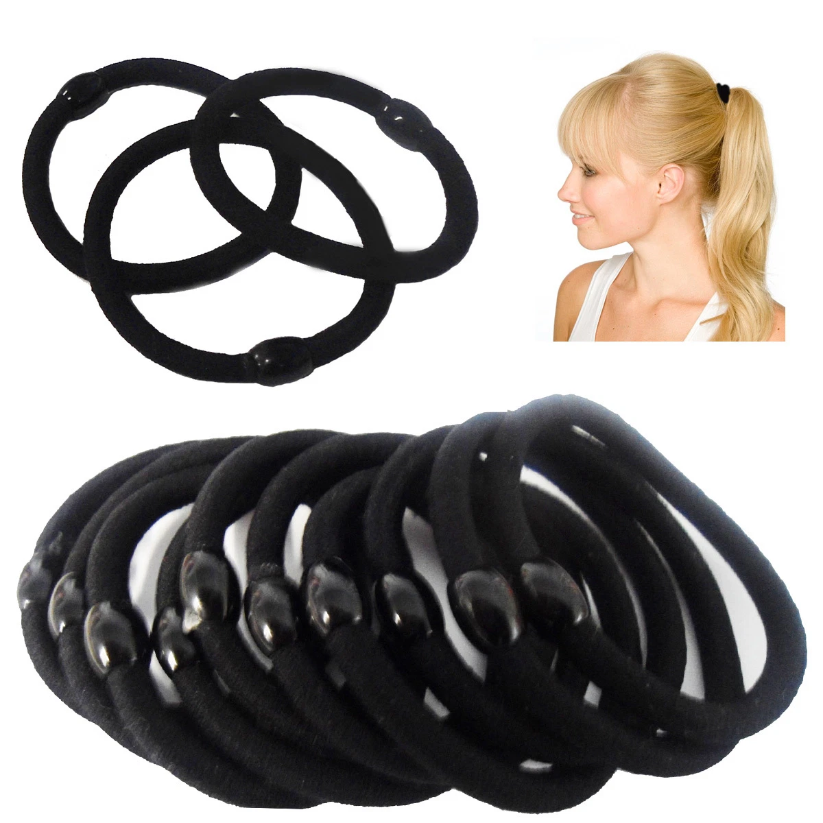 Rubber cheap hair bobbles