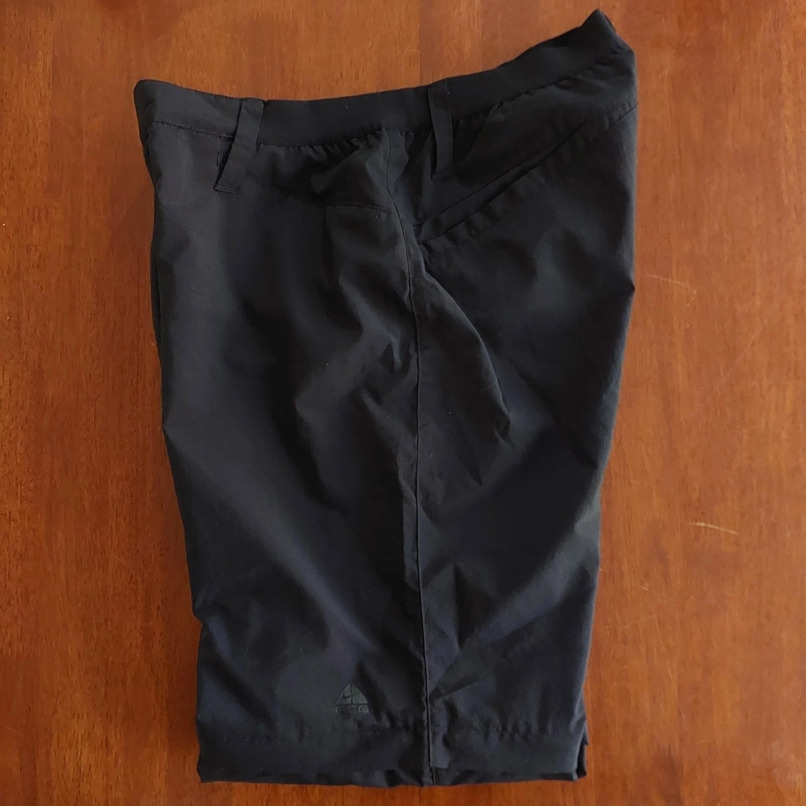 Y2K NIKE ACG Woven Jogger Black Track Zip Detachable Shorts/Pants - Size XL