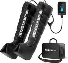 Air Compression Full Leg Massager Boots Size L 6 Airbag Zones 8 Levels 4 Modes