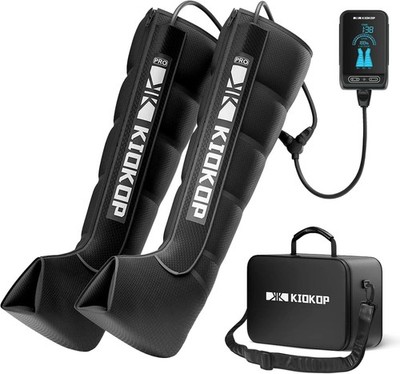 Air Compression Full Leg Massager Boots Size L 6 Airbag Zones 8 Levels 4 Modes