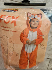 Spooktacular Creations Fox Costume Baby 06-12 Months Hooded Jumpsuit Animal New