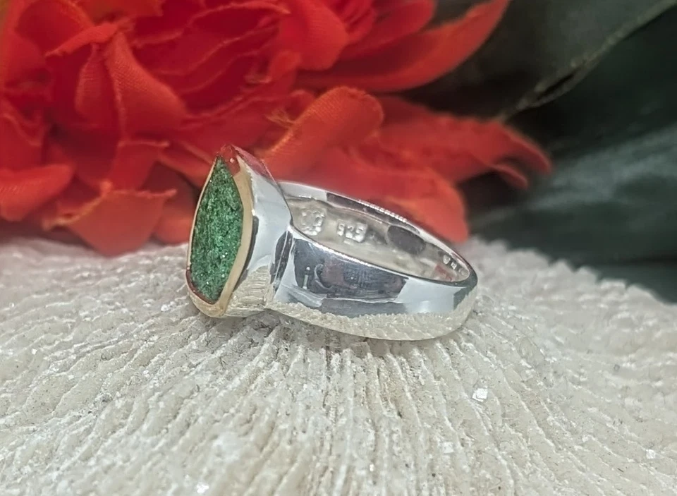 UWAROVIT Ring in 925er Silber gefaßt und vergoldet - Bild 2 von 2