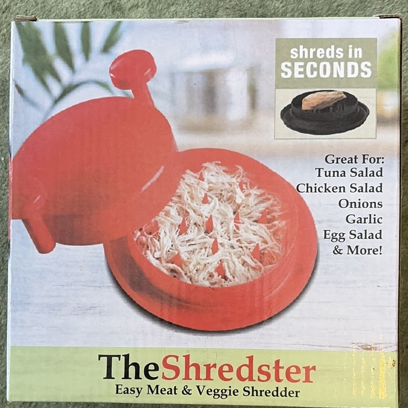 The Shredster Easy Meat & Veggie Shredder, Red Plastic Kitchen Tool
