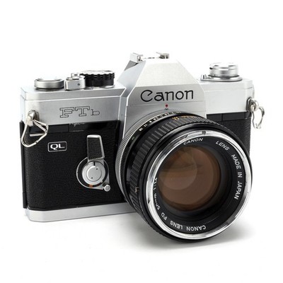 Canon FTb QL 35mm SLR Film Camera w/ FD 50mm f/1.8 Lens