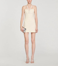 Sandro Women's Dress Short Beaded FR 34 / US 2 XS SFPRO03414