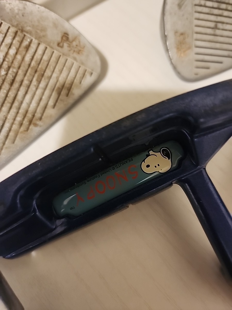 Vintage Snoopy Junior Golf 5 Club Set Driver, Wedge,Putter+ with