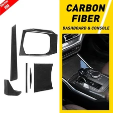 Carbon For BMW 2 3 4 Series G42 G20 20-22 Gear Shifter Storage Box Cover Trim