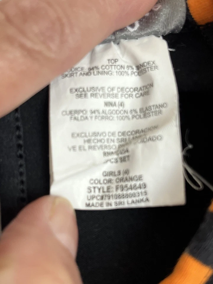 Emily Rose Girls size 4 Halloween Dress Black Cat Unicorn Pumpkin Fall Sparkles - Image 4 of 4