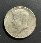 Kennedy “D” Half Dollar, 1968, 40% Silver, Circulated, 50c Coin, Denver Mint