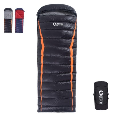 QEZER Daunenschlafsack leichter rechteckiger Schlafsack für