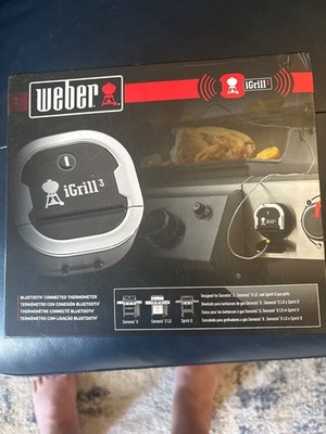 NEW Weber iGrill 3 Bluetooth Grill Thermometer BBQ Picnic Cooking Cook Gift Dad