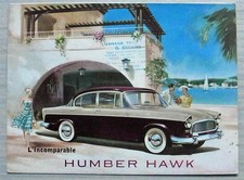 HUMBER HAWK SERIES I Car Sales Brochure 1958-59 FRENCH TEXT #3203/EX/FR