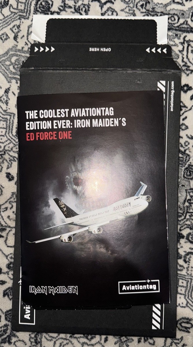 「Ed Force One」 Aviationtag IRON MAIDEN Iron Maiden x Aviationtag Edition: Iconic Boeing 747 'Ed