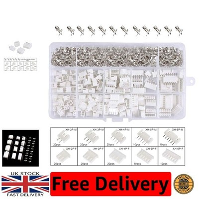 Langlebiges 460-teiliges JST-XH 2,54 mm Steckverbinder-Kit für zuverlässige elektronische Projekte