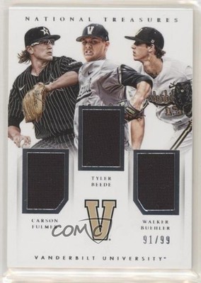 2015 National Treasures College Team Trios 91/99 Carson Fulmer Tyler Beede o7m