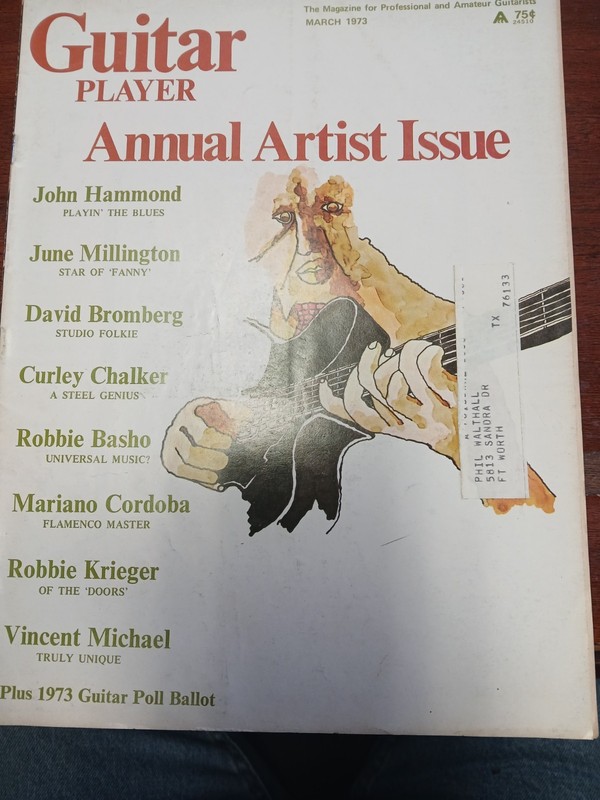 guitar player magazine lot March 1973