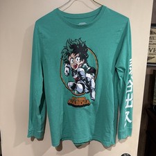 My Hero Academia Long Sleeve T Shirt Izuku Deku Midoriya Anime Sz M