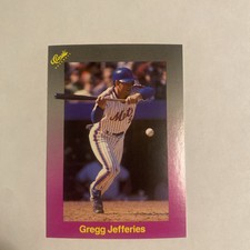 1989 Classic Update Travel Purple GREGG JEFFERIES Rookie Card #154 NY Mets