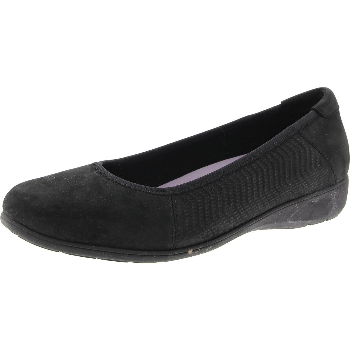 Женские черные балетки на мягкой стельке Aravon 8 Medium (B,M) BHFO 8868