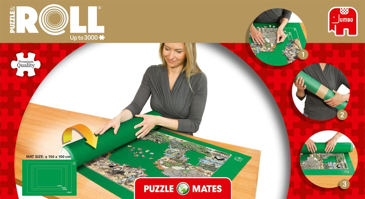 Jumbo Puzzle Mates - Puzzle & Roll Puzzle-Rolle - 3000 Teile - Grün - Image 5