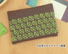 Olympus Sashiko Kit - Single Stitch Tissue Case - Leaf Design SK-302