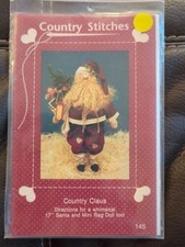 Country Stitches Country Claus 17" Santa Home Decor Pattern Collection 145