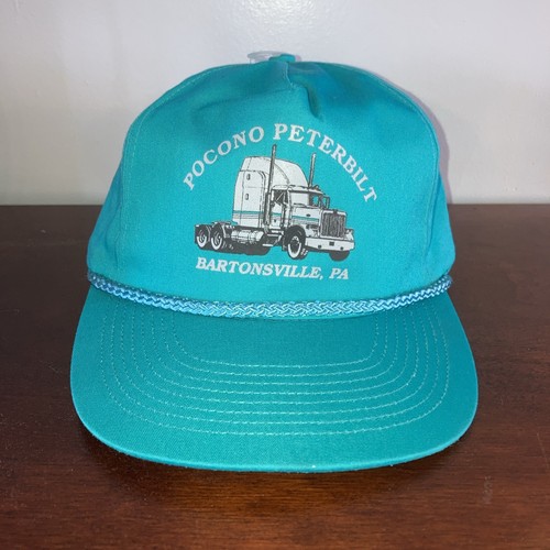Vintage Pocono Peterbilt Truckermütze Snapback Bartonsville PA USA Diesel Rig Vintage