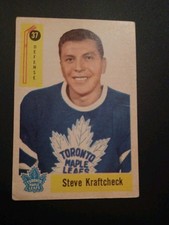 Steve Kraftcheck 1958-59 Parkhurst ,#37 Maple Leafs