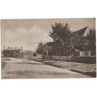 BARTON The Institute, Yorkshire Postkarte postalisch gebraucht 1932