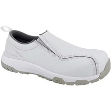 Nautilus Safety Footwear Men's Composite Toe Loafer Shoe, White, 9, W, Nautilus