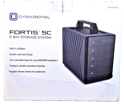 New Unused Open Box Oyen Digital Fortis 5C 5-Bay USB-C External Drive Enclosure