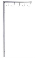 SSWBasics Interchangeable J-Hook Chrome Straight Arm for Clothing Rack - Set