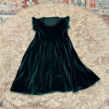Green velvet Christmas dress