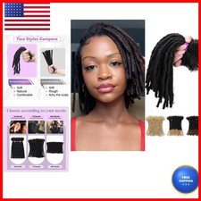 Beauday 8In 70 Strands Interlocking Loc Extensions Human Hair Dreadlocks 1b