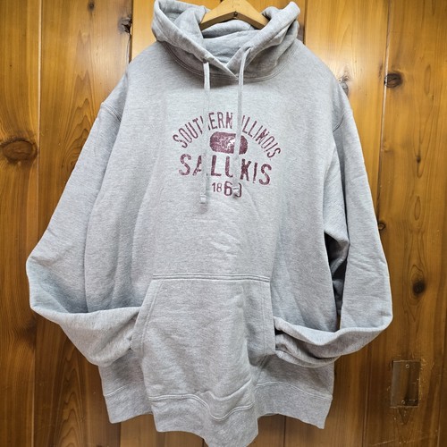 Southern Illinois University Salukis Hoodie XL Heather Gray Unisex Adult NWT - Picture 1 of 9
