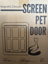 Magnetic Closure Screen Pet Door 8.2  x9.6  