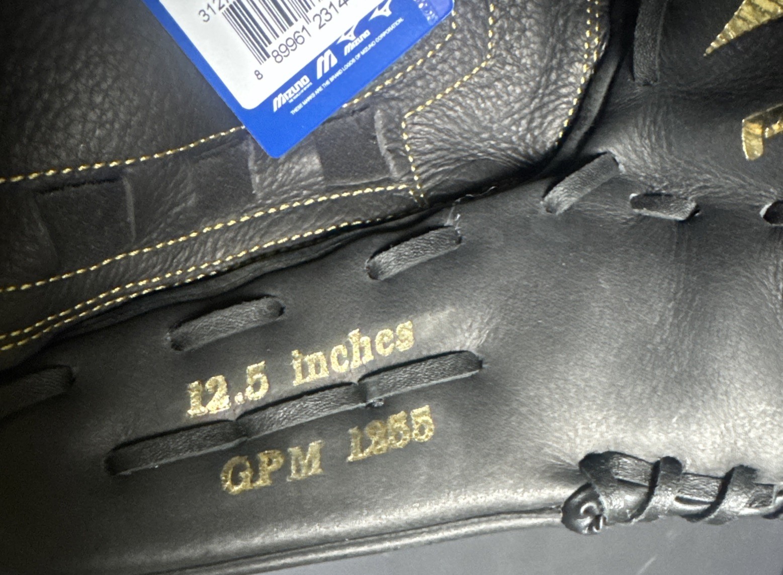 Mizuno Premier Black Softball Glove LHT Left Hand Throw Leather 12.5&rdquo; Fastpitch