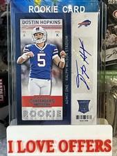 2013 Panini Playoff Contenders Dustin Hopkins Rookie Autograph #136 Buffalo Bill