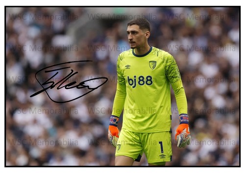 11157. Djordje Petrovic Signed Pictures A4 Prints Bournemouth Chelsea Strasbourg