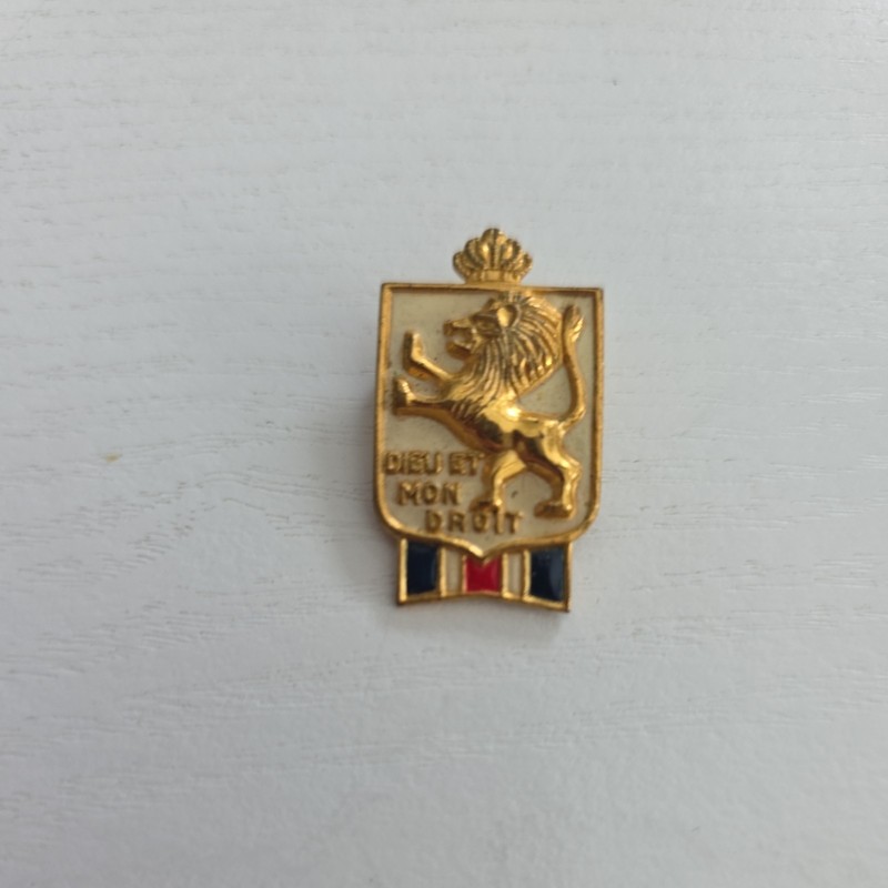VINTAGE BWRS AND BB DIEUET MON DROIT LAPEL PIN 