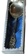 "Hildesheimer Rose", Sahnel&ouml;ffel, Silber 800, ca. 33 g., 16,5 cm lang