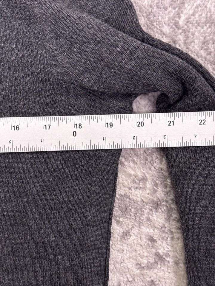 Rag & Bone Sweater Small Mens Extra Fine Merino Wool Gray Crewneck Textured - Image 4 of 4