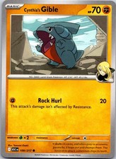 Cynthia's Gible 109/217 Common Ascended Heroes Pokemon Near Mint