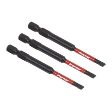 Sealey Slotted 4.5mm Impact Power Tool Bits 75mm - Pack of 3 - AK8251