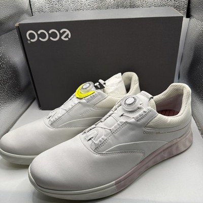 Ecco Womens GOLF S-THREE BOA Ortholite SHOEs WHITE Size 11-11.5 102973-60621