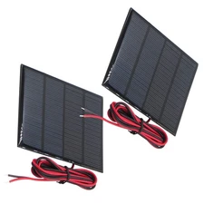 Mini 12V/1.5W Solar Panel Charger DIY Power Part Kit For Cellphones DC Batteries