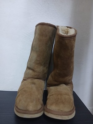 Women's Cozy Faux Fur Lined Winter Boots   Warm Brown Suede Style   Mid-Calf   E
