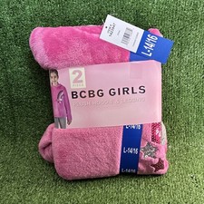 BCBG Girls L-14/16 Plush Hoodie Legging Set Pink Gray Rainbow Sequin 2 Piece
